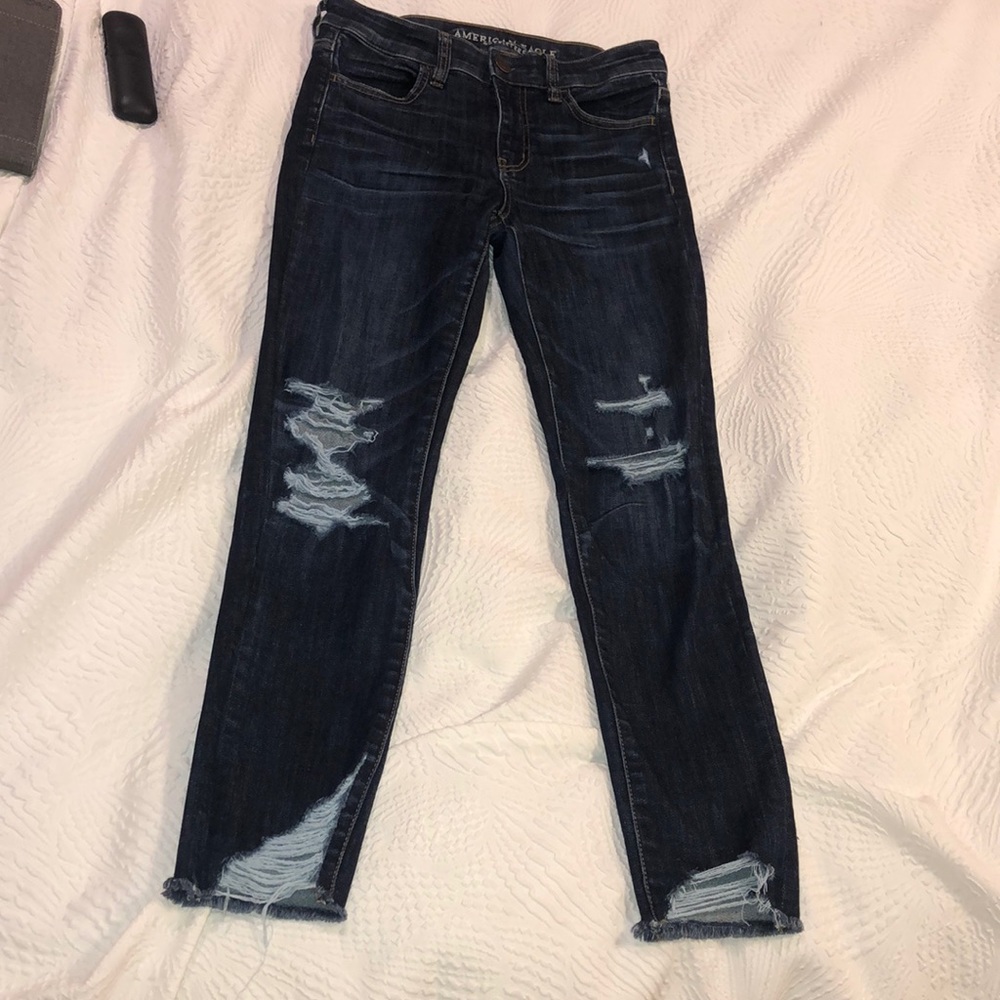 American Eagle high rise jegging crop jeans